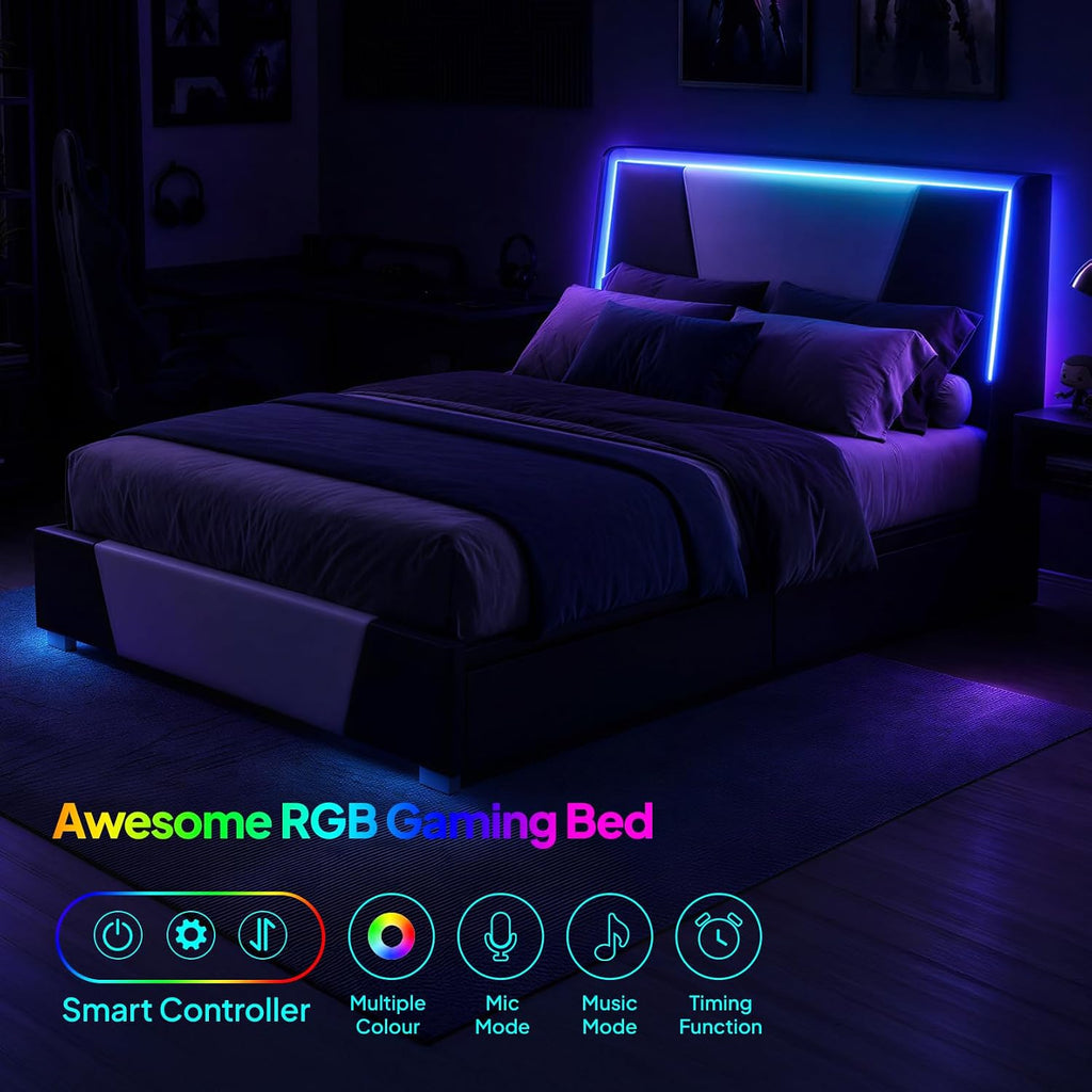 RGB Storage Full Upholstered Bed Frame